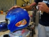 Airbrushing a helmet - part three