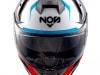 Casco NOS NS-10 Sonic Blue Red Matt
