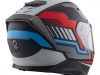 Casco NOS NS-10 Sonic Blue Red Matt