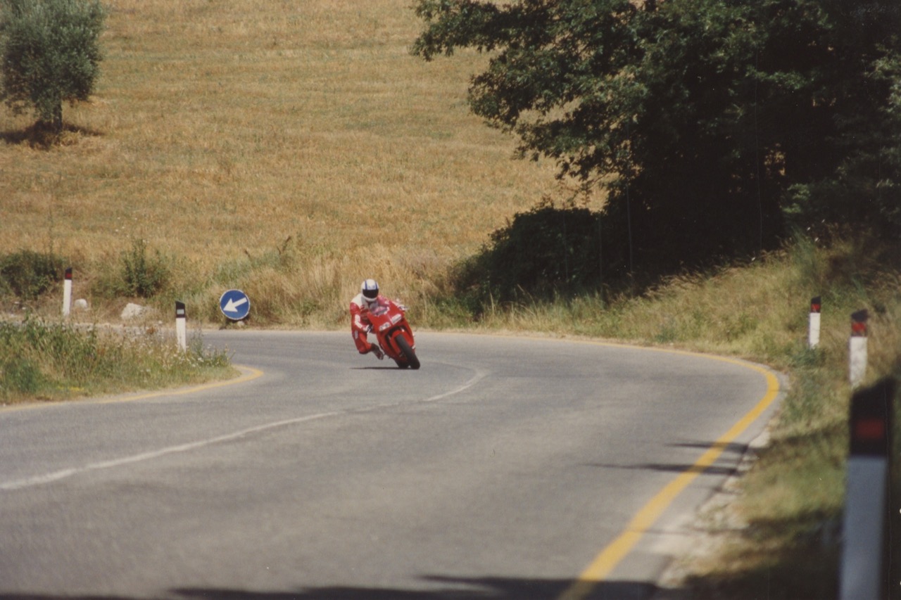 Ducati 916 e Massimo Tamburini - foto storiche 