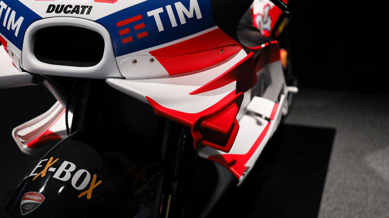 Ducati - nuove foto mostra su aerodinamica 2019 