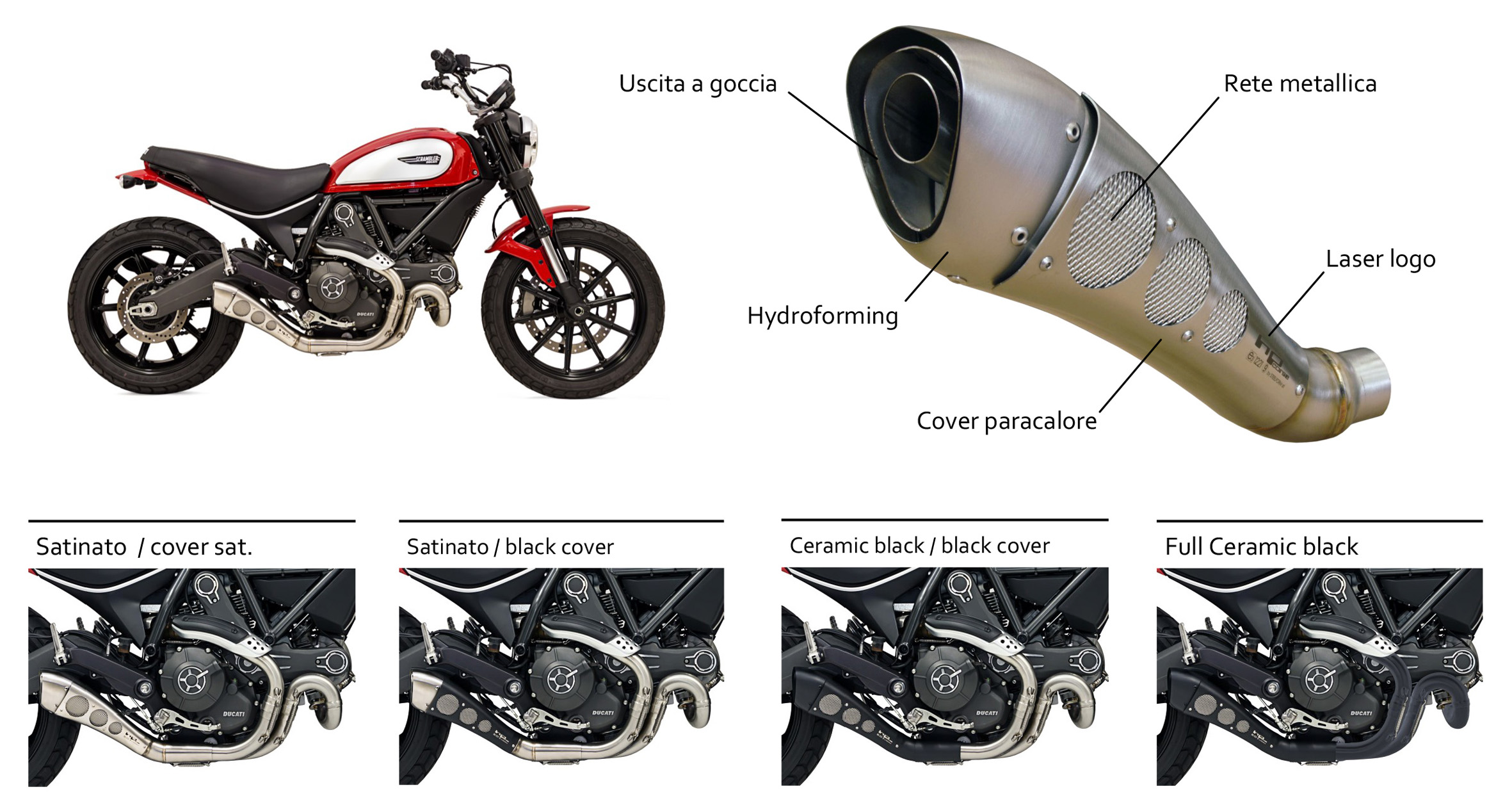 Ducati Scrambler - scarico Hydroclassic