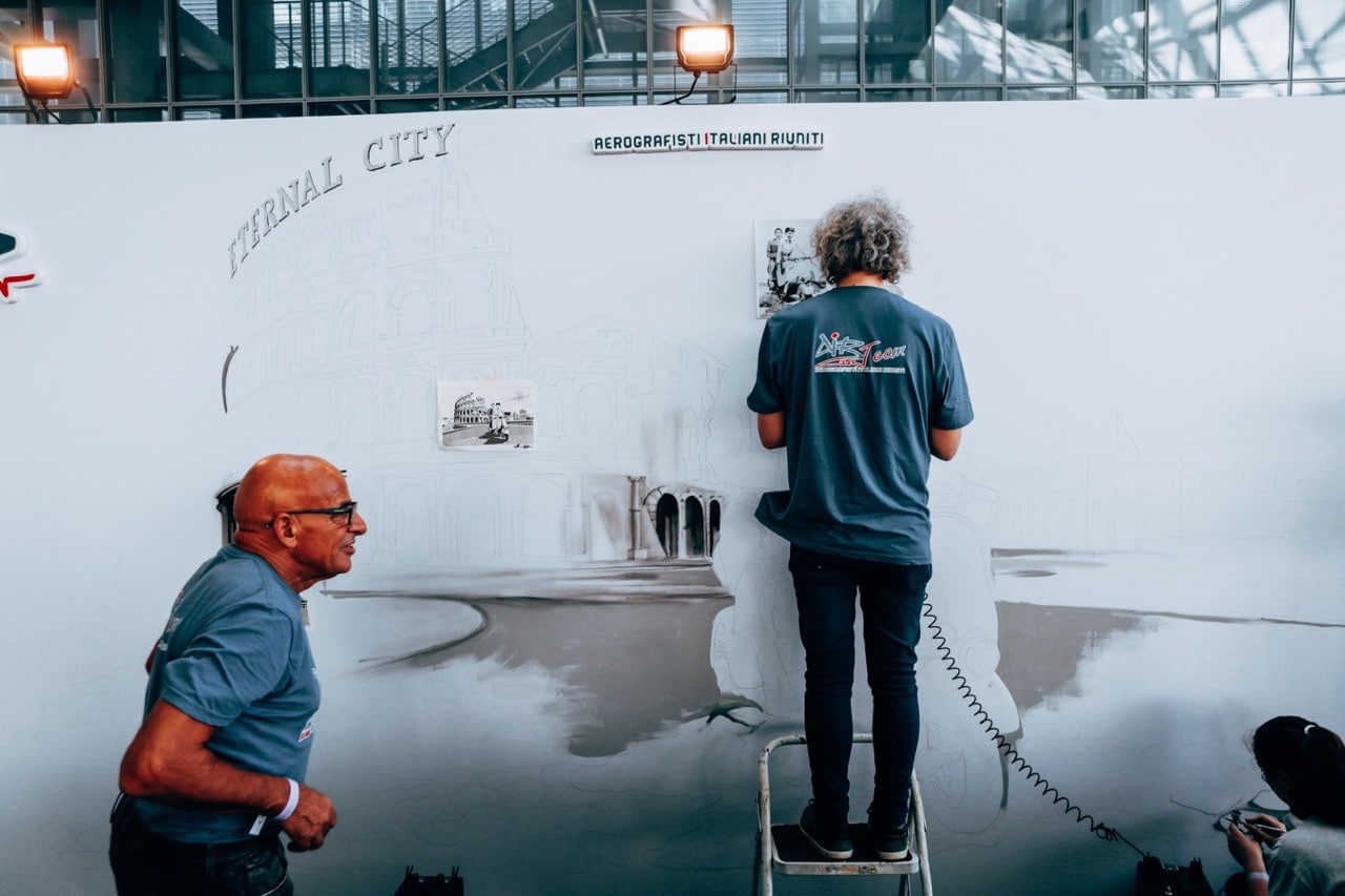 Eternal City - Murales Vespa Roma