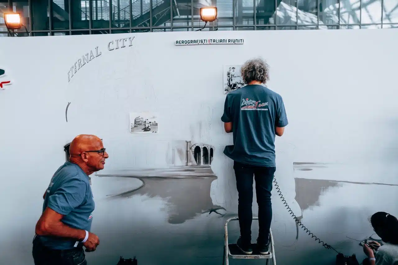 Eternal City - Murales Vespa Roma