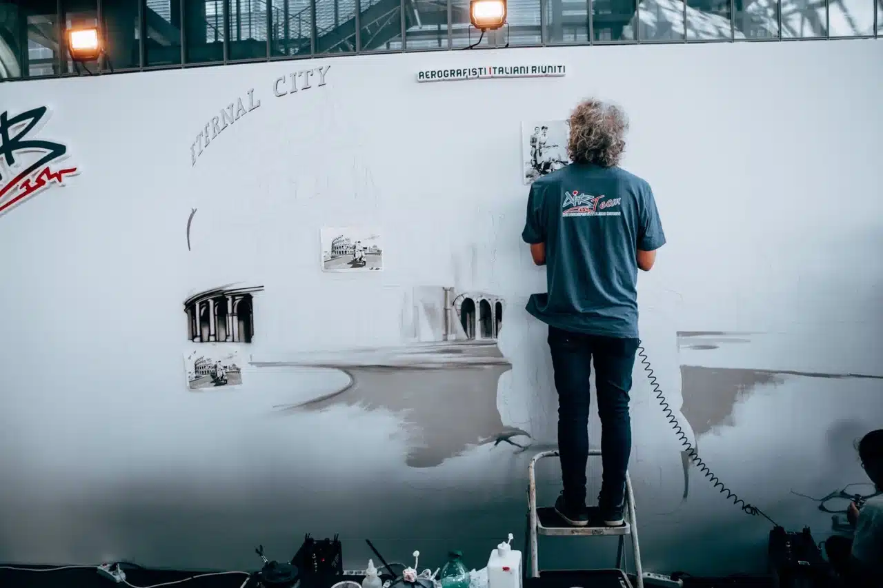 Eternal City - Murales Vespa Roma