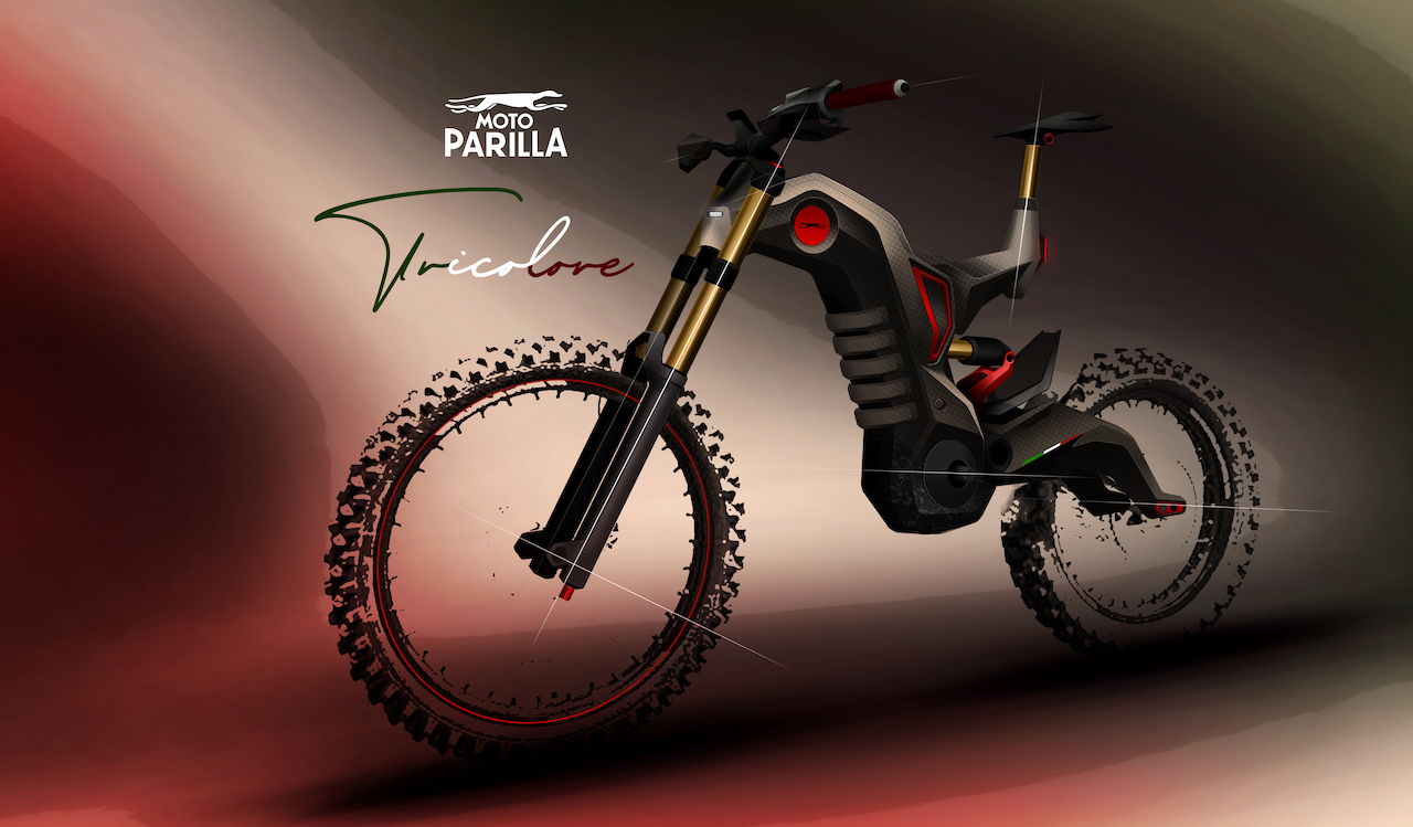 Moto Parilla Tricolore - sketch 