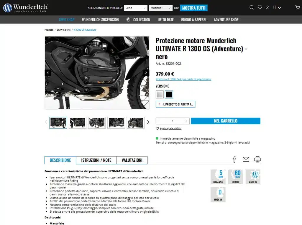 Wunderlich accessori moto - Dicembre 2024