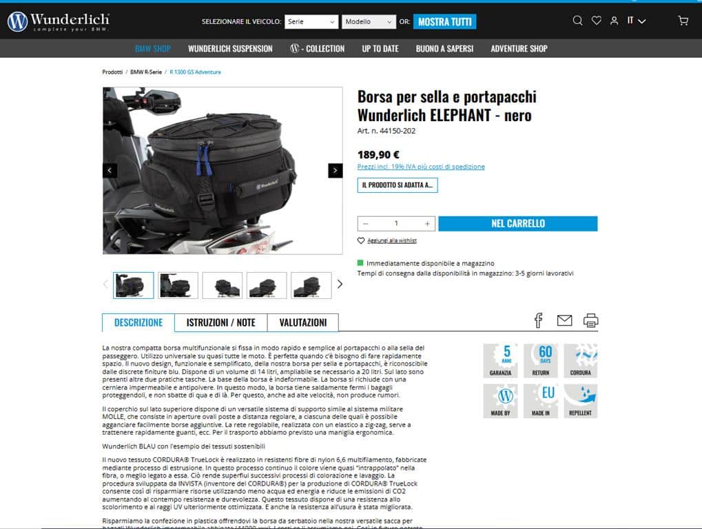 Wunderlich accessori moto - Dicembre 2024