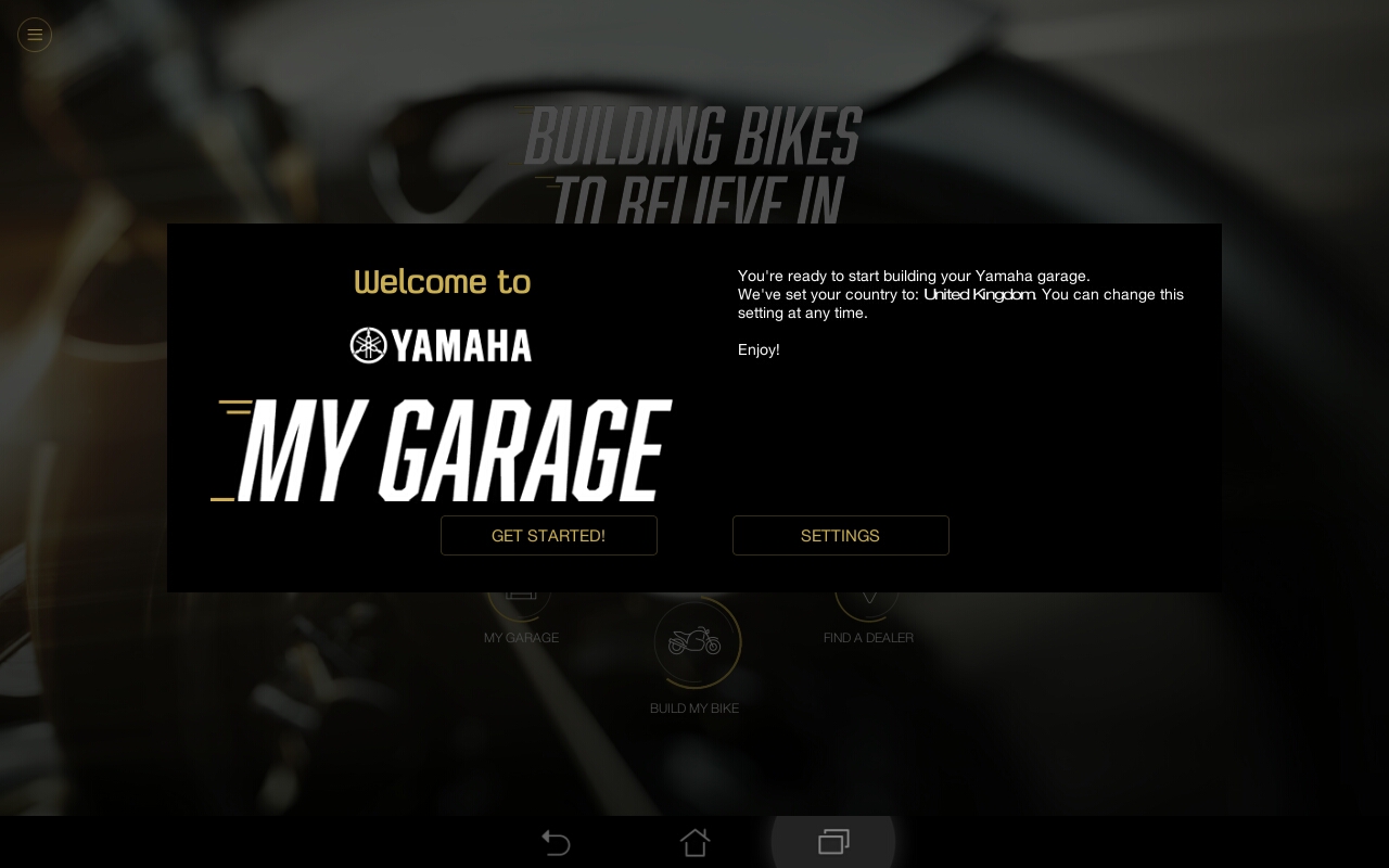 Yamaha My Garage