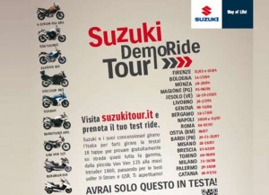 Prosegue il Suzuki Demo Ride Tour 2012