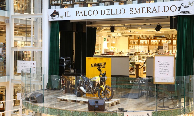 Ducati Scrambler, la versione Icon in mostra all’Eataly di Milano