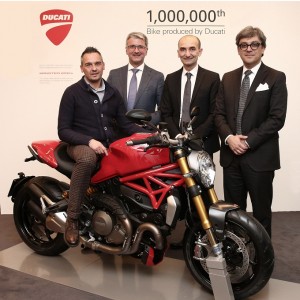 Ducati, das millionste Motorrad der Firma Borgo Panigale, ist eine Monster 1200 S