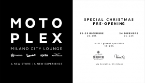 Motoplex Milano City Lounge, eine Hommage von Piaggio an seine 130-jährige Geschichte