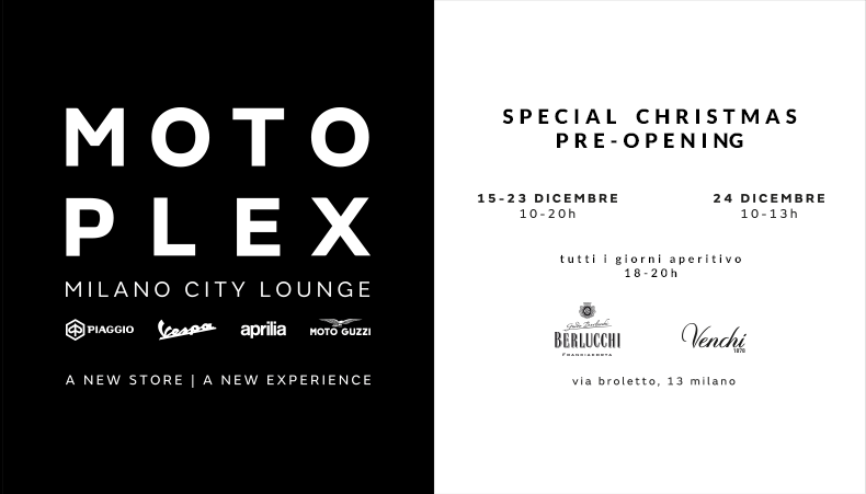 Motoplex Milano City Lounge, un tributo di Piaggio ai suoi 130 anni di storia