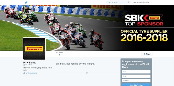 Pirelli Moto, il marchio di pneumatici italiano sbarca su Twitter