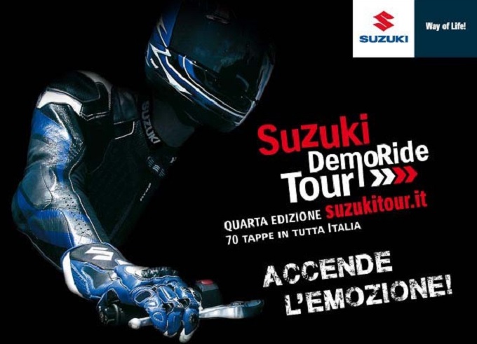 Suzuki DemoRide Tour 2015, sabato 21 il via da Palermo e Torino
