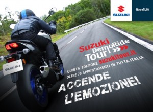 Suzuki DemoRide Tour 2016: sabato 30 aprile e domenica 1 maggio a Brescia, Roma, Gorizia e Latina