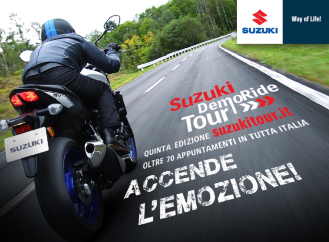 Suzuki Demo Ride Tour 2016: a Massa, Adria, Ferrara e Prato