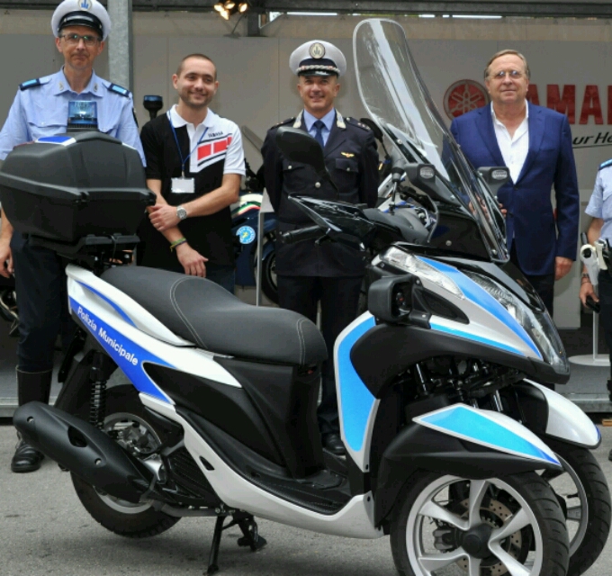Yamaha Tricity 125, a Riccione al fianco della Polizia