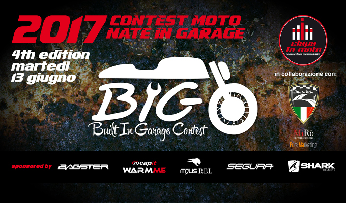 BIG Built In Garage Contest no dia 13 de junho na Ciapa la Moto