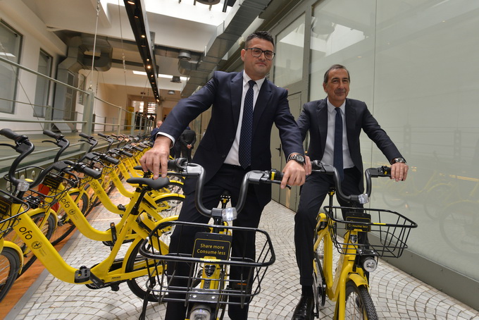 OFO, presentato ufficialmente a Milano il servizio di bike sharing a flusso libero