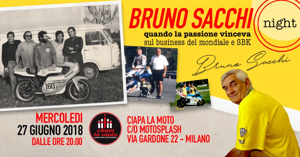 Ciapa La Moto rende omaggio a Bruno Sacchi