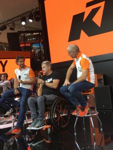 Nicola Dutto op Eicma 2018 kondigt zijn terugkeer in het zadel aan, met KTM in de Dakar 2019