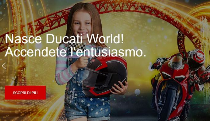 Ducati World Mirabilandia: Online il sito dedicato