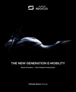 Vmoto Soco Group: un terzo teaser verso l’appuntamento World Première 2021