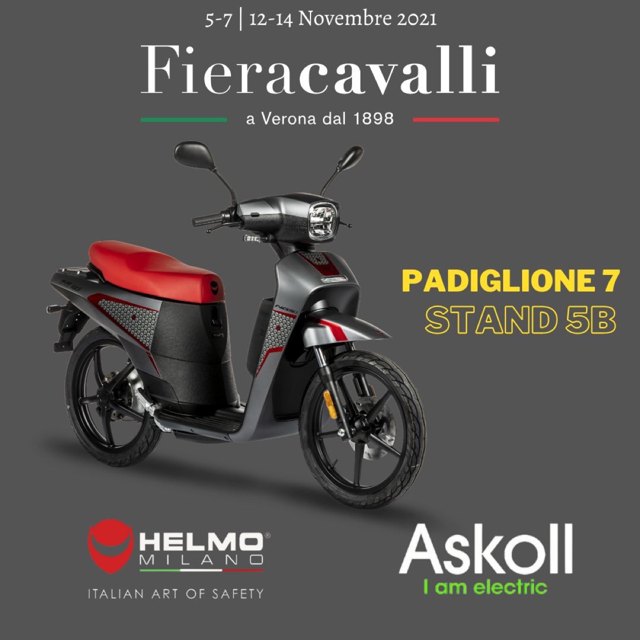 Askoll NGS3 van Helmo Milano uitgelicht op Fieracavalli 2021