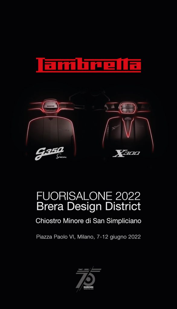 Lambretta presente al Fuorisalone 2022, Milano Design Week
