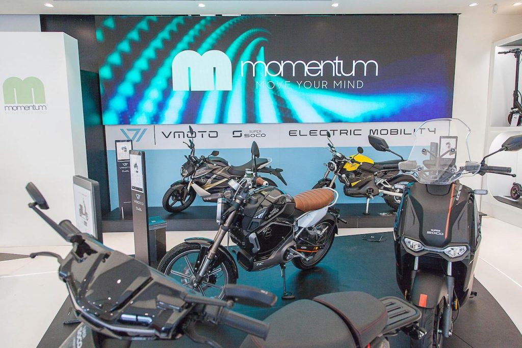 Vmoto al concept Momentum, un nuovo store a Milano Citylife District