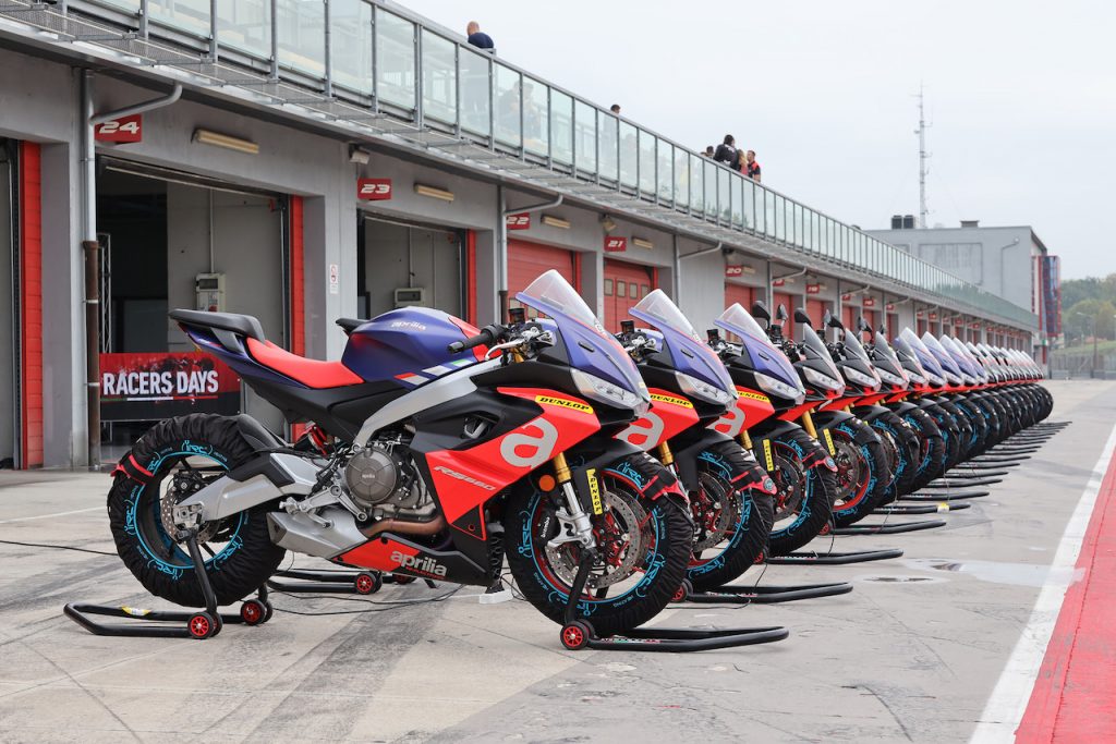 Aprilia: sporting experiences with the Noale brand highlighted at the 2023 Motor Bike Expo