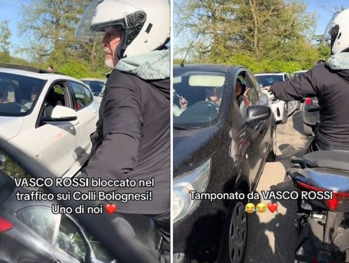 Vasco Rossi bloccato nel traffico: il rocker s’improvvisa vigile urbano [VIDEO]