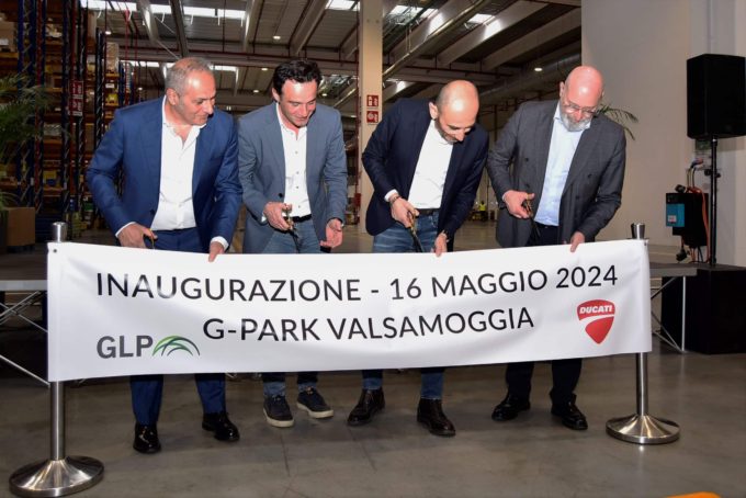 Ducati ha inaugurato il nuovo polo logistico nel G-Park di GLP a Valsamoggia
