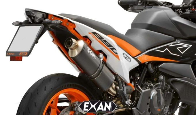 KTM 890 SMT: nuovi scarichi Exan Euro 5+ che aggiungono stile, prestazioni e leggerezza [FOTO]