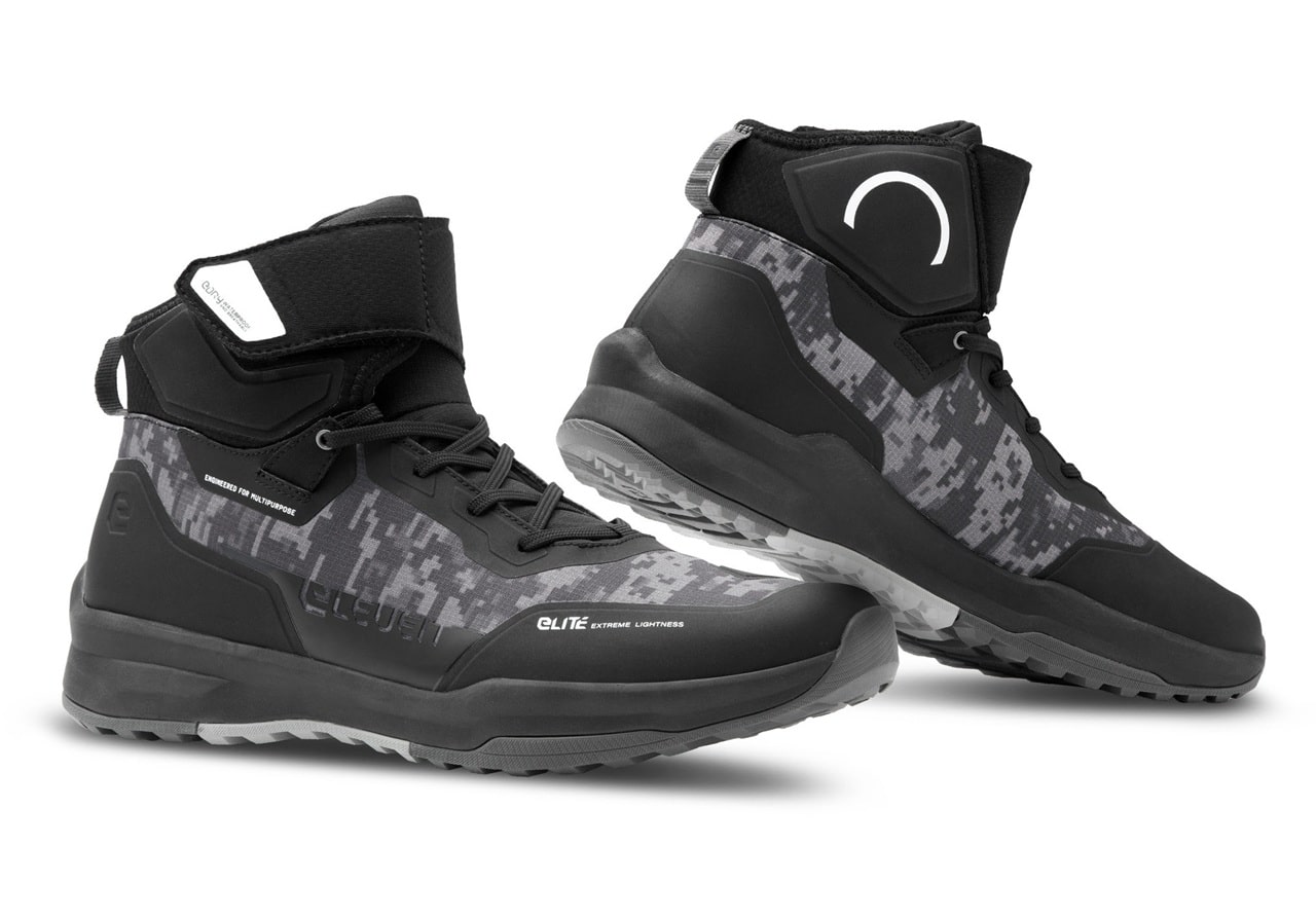 Eleveit Stratos E-Dry: arriva la nuova colorazione Nero/Camo per la scarpa da moto