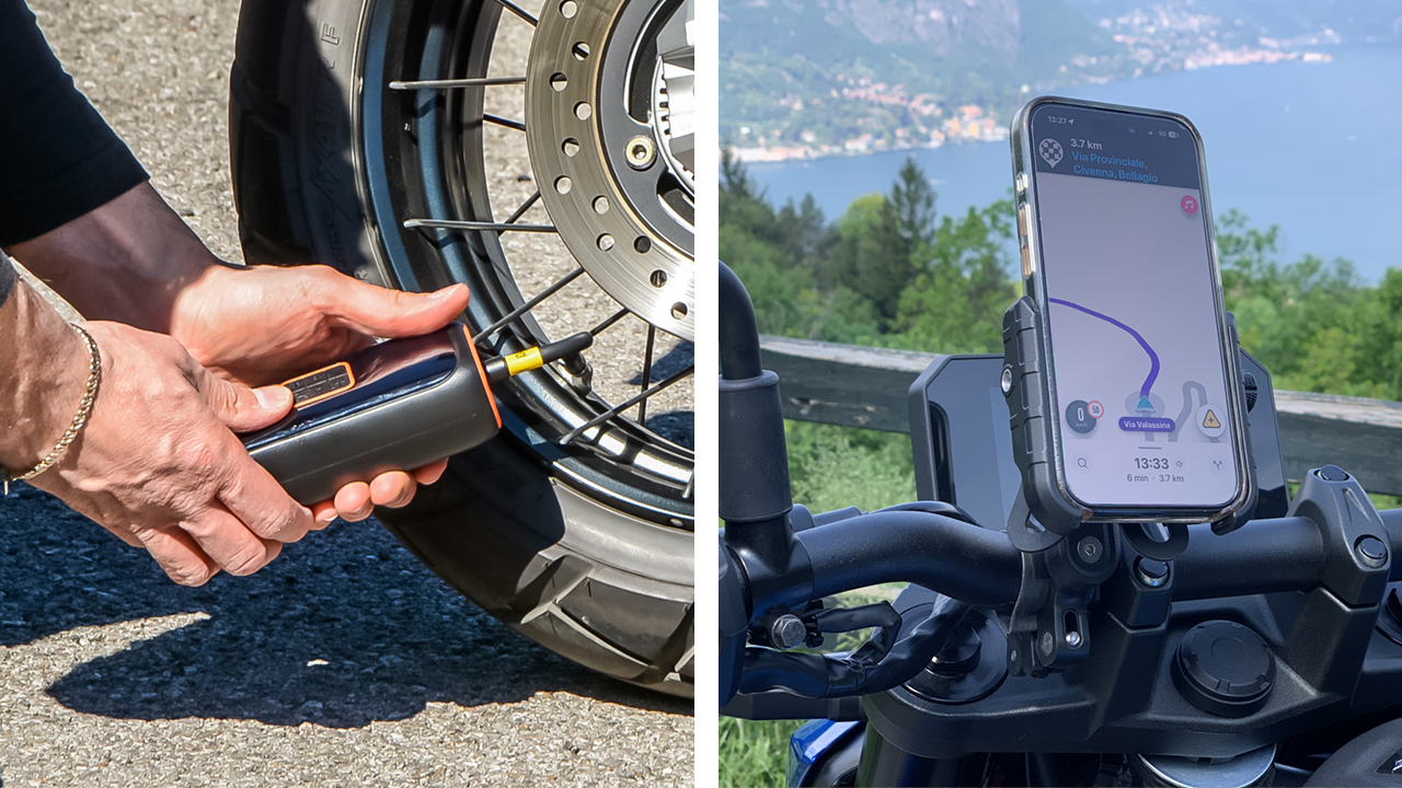 Test Interphone Quiklox e Smart Air Pump: gli alleati in moto